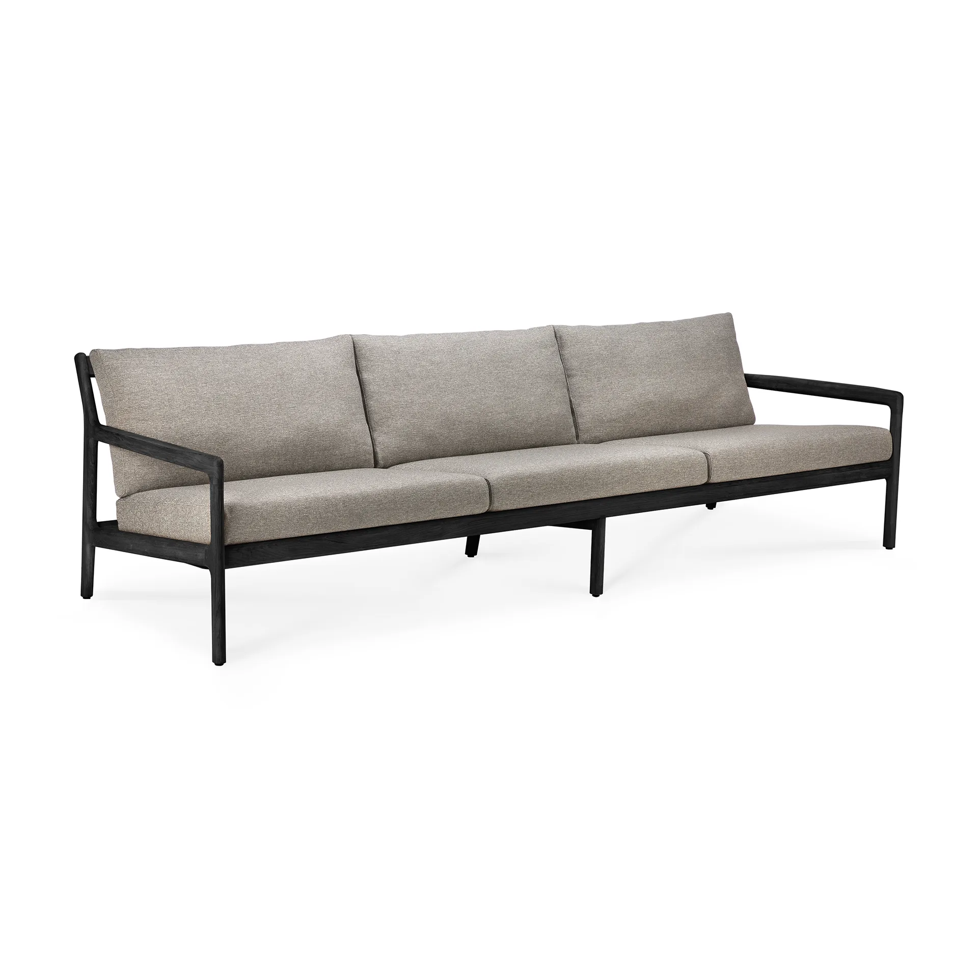 Jack outdoor 3-seters sofa svartbeiset teak, Mocha Ethnicraft