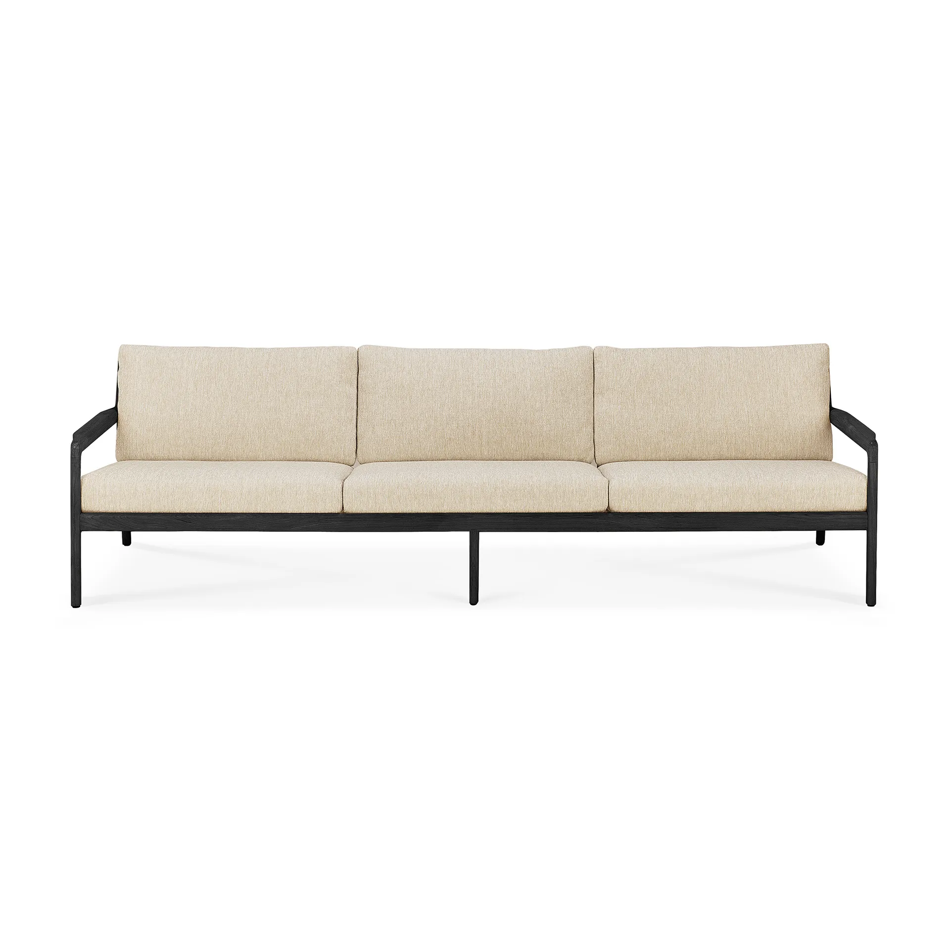 Jack outdoor 3-seters sofa svartbeiset teak, Natural Ethnicraft