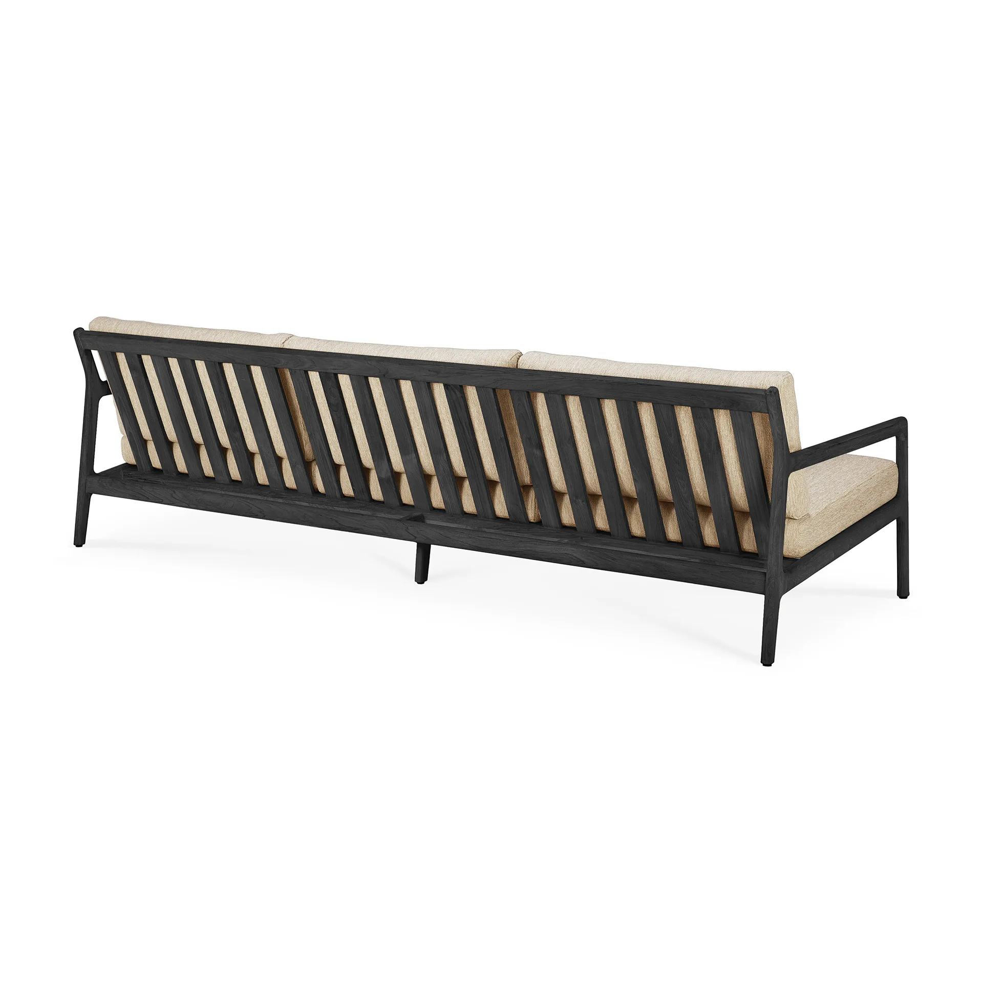 Jack outdoor 3-seters sofa svartbeiset teak, Natural Ethnicraft