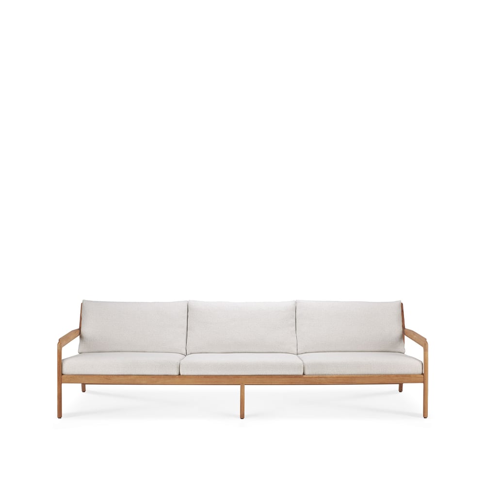 Ethnicraft Jack outdoor 3-seters sofa teak Off-white