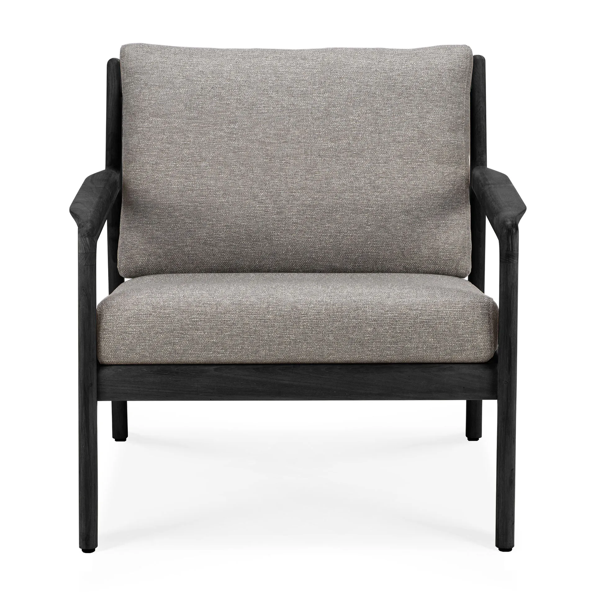 Jack outdoor loungestol svartbesiet teak, Mocha Ethnicraft