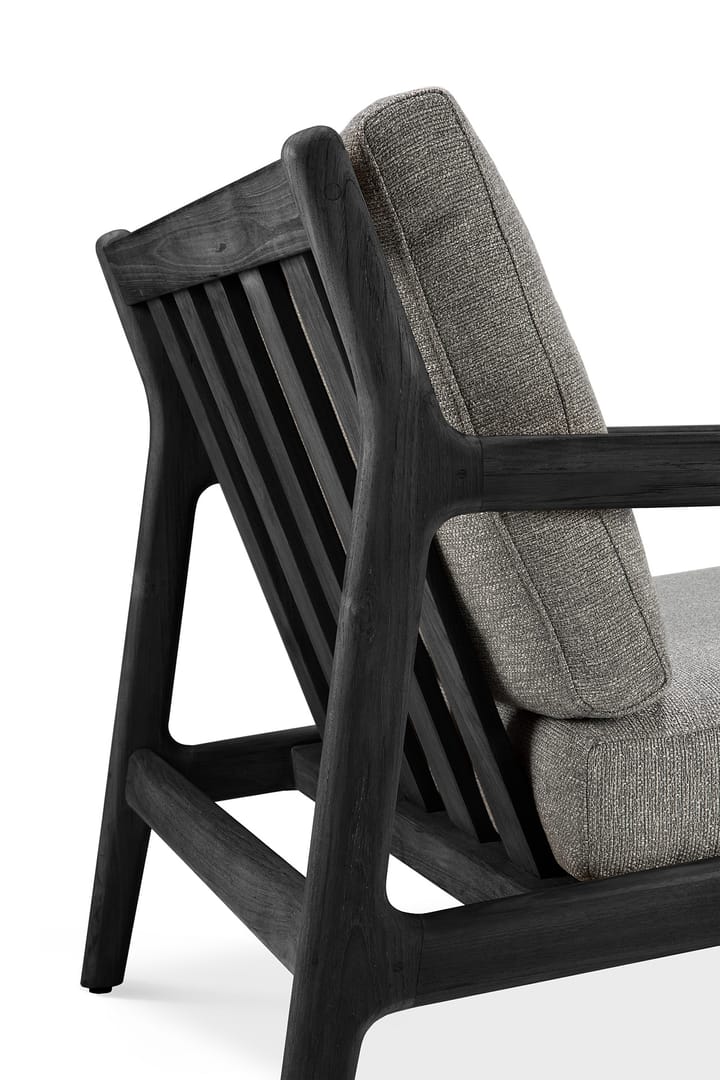 Jack outdoor loungestol svartbesiet teak, Mocha Ethnicraft