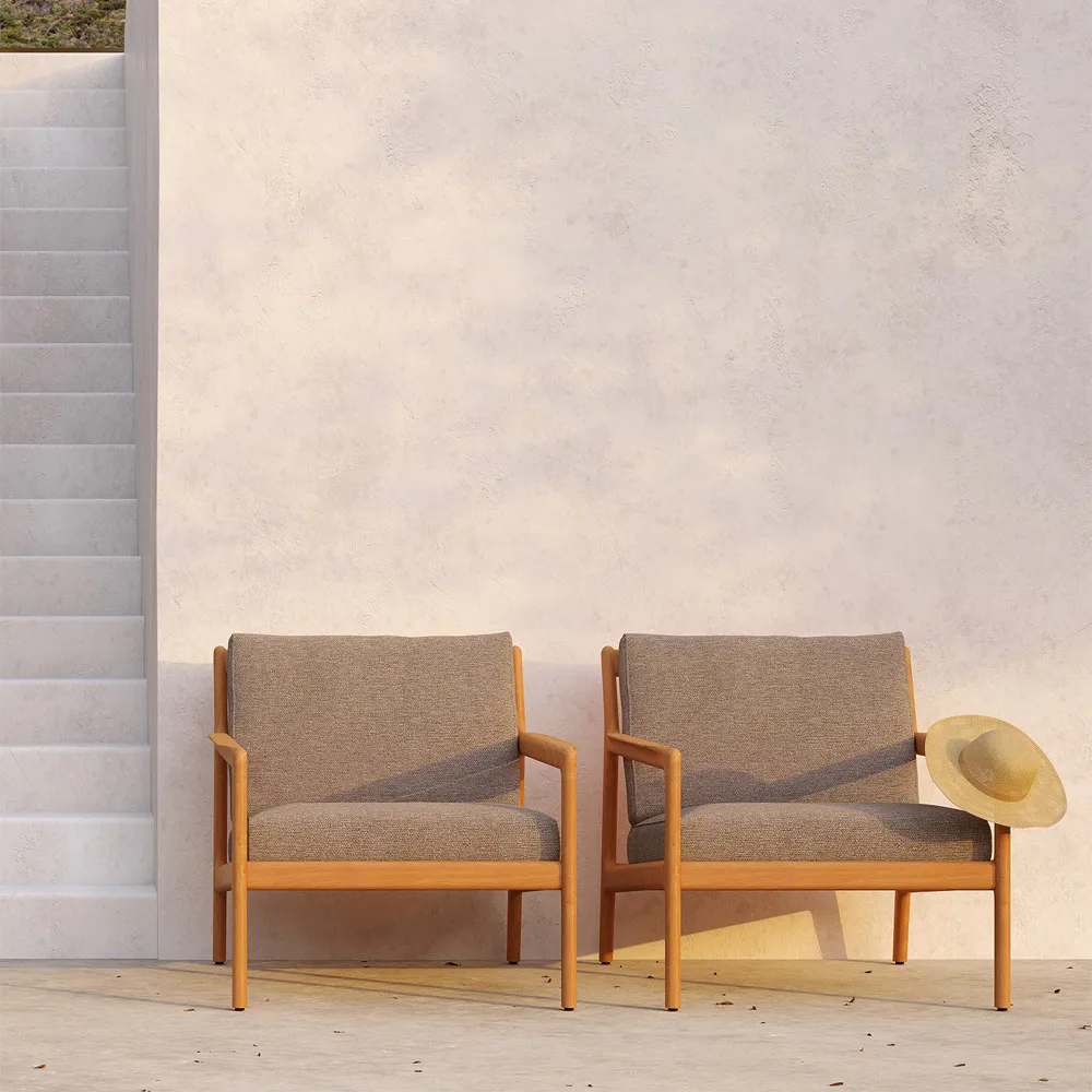 Jack outdoor loungestol teak, Mocha Ethnicraft