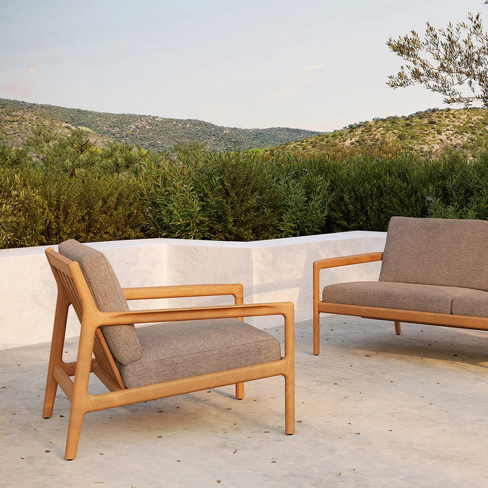 Jack outdoor loungestol teak, Mocha Ethnicraft