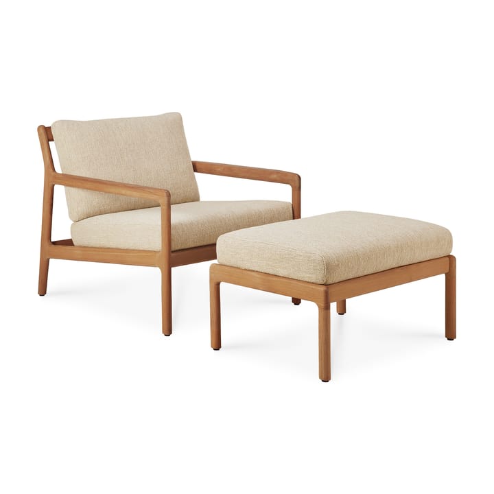 Jack outdoor puff teak, Natural Ethnicraft