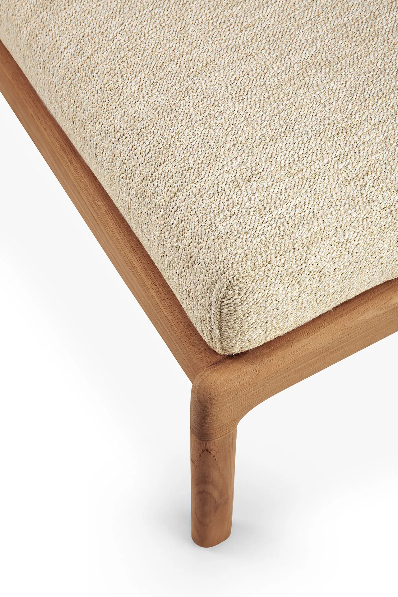 Jack outdoor puff teak, Natural Ethnicraft