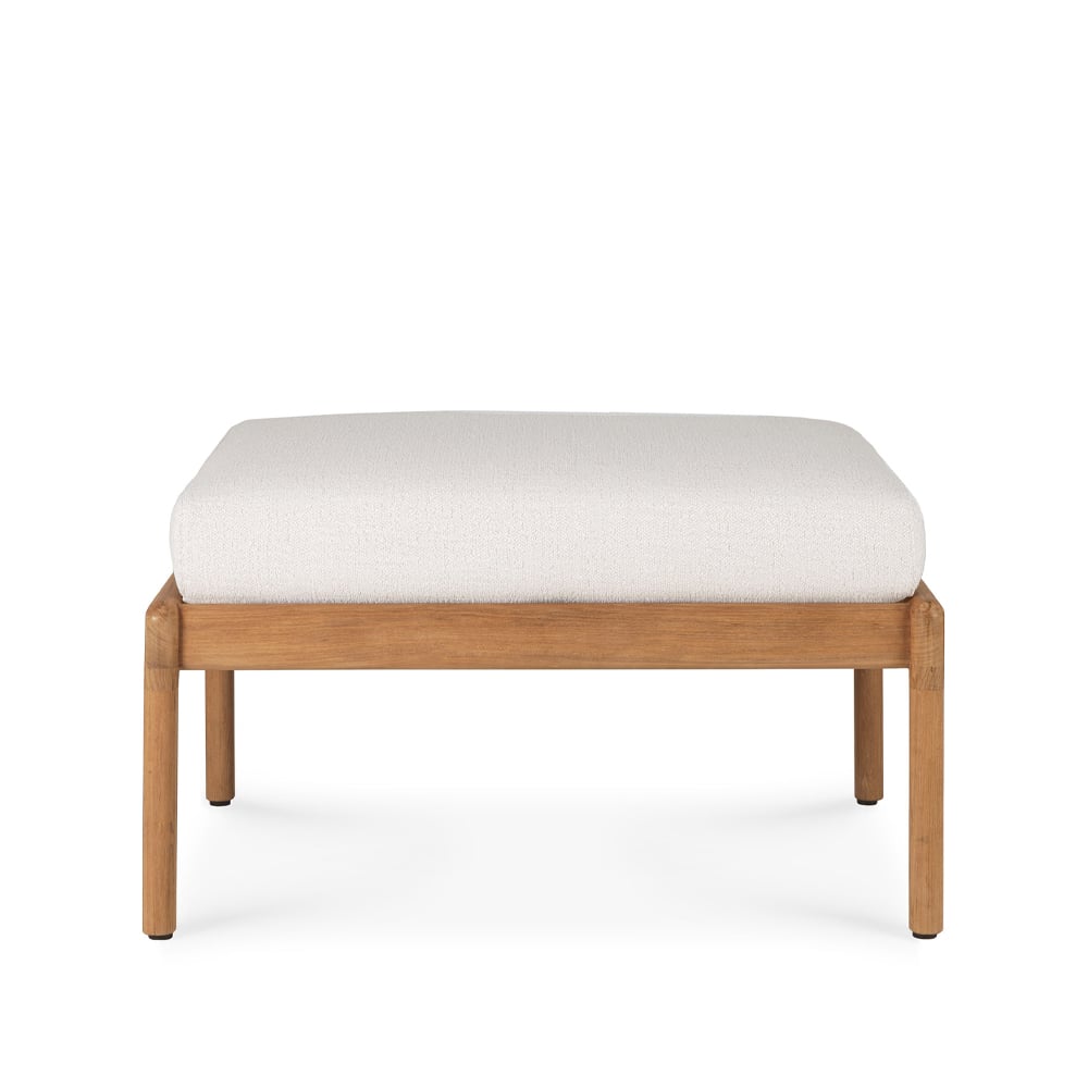 Ethnicraft Jack outdoor puff teak Off-white