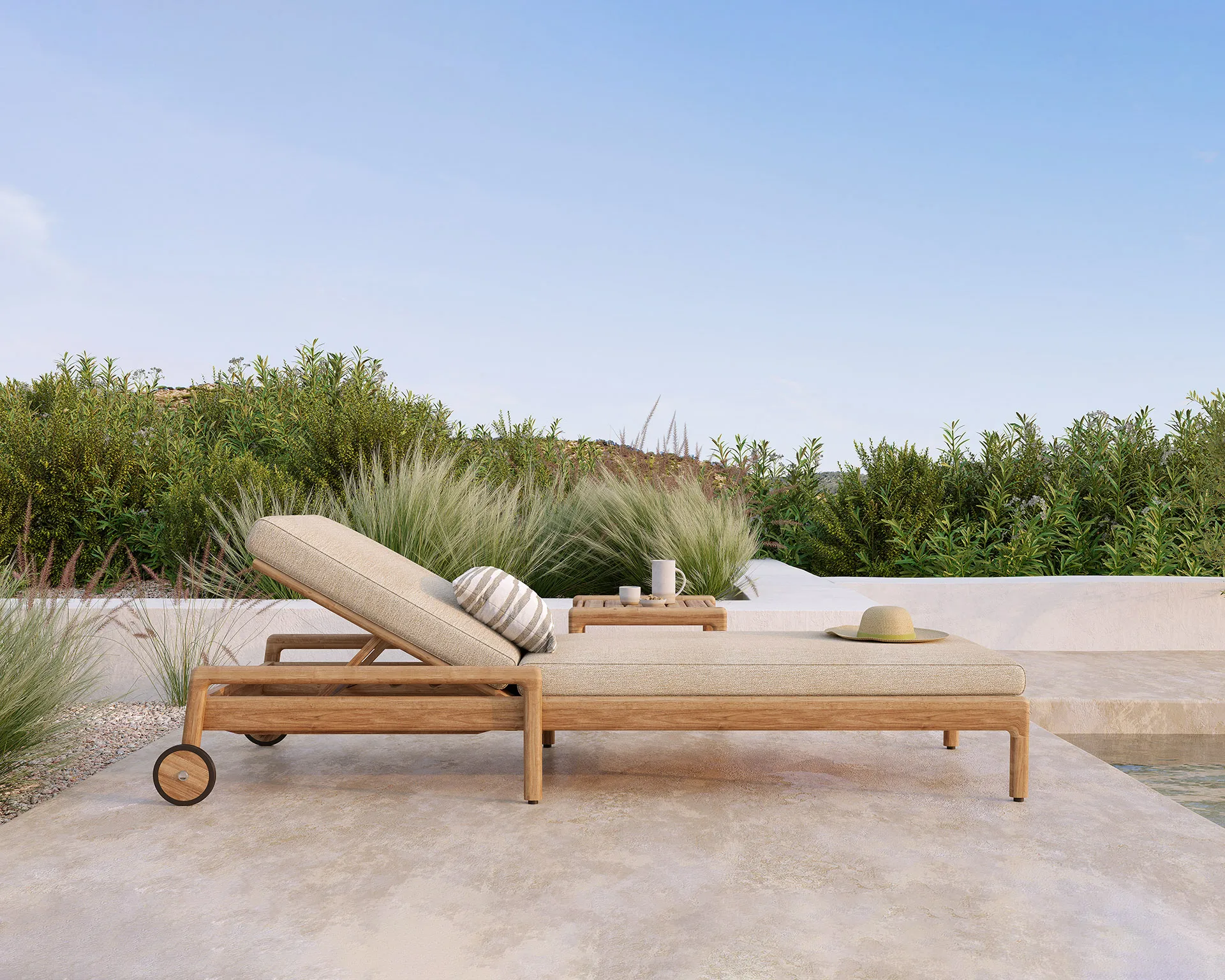 Jack outdoor pute til solseng, Natural Ethnicraft