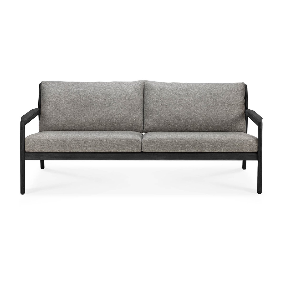 Ethnicraft Jack outdoor sofa 2-seter svartbeiset teak Mocha