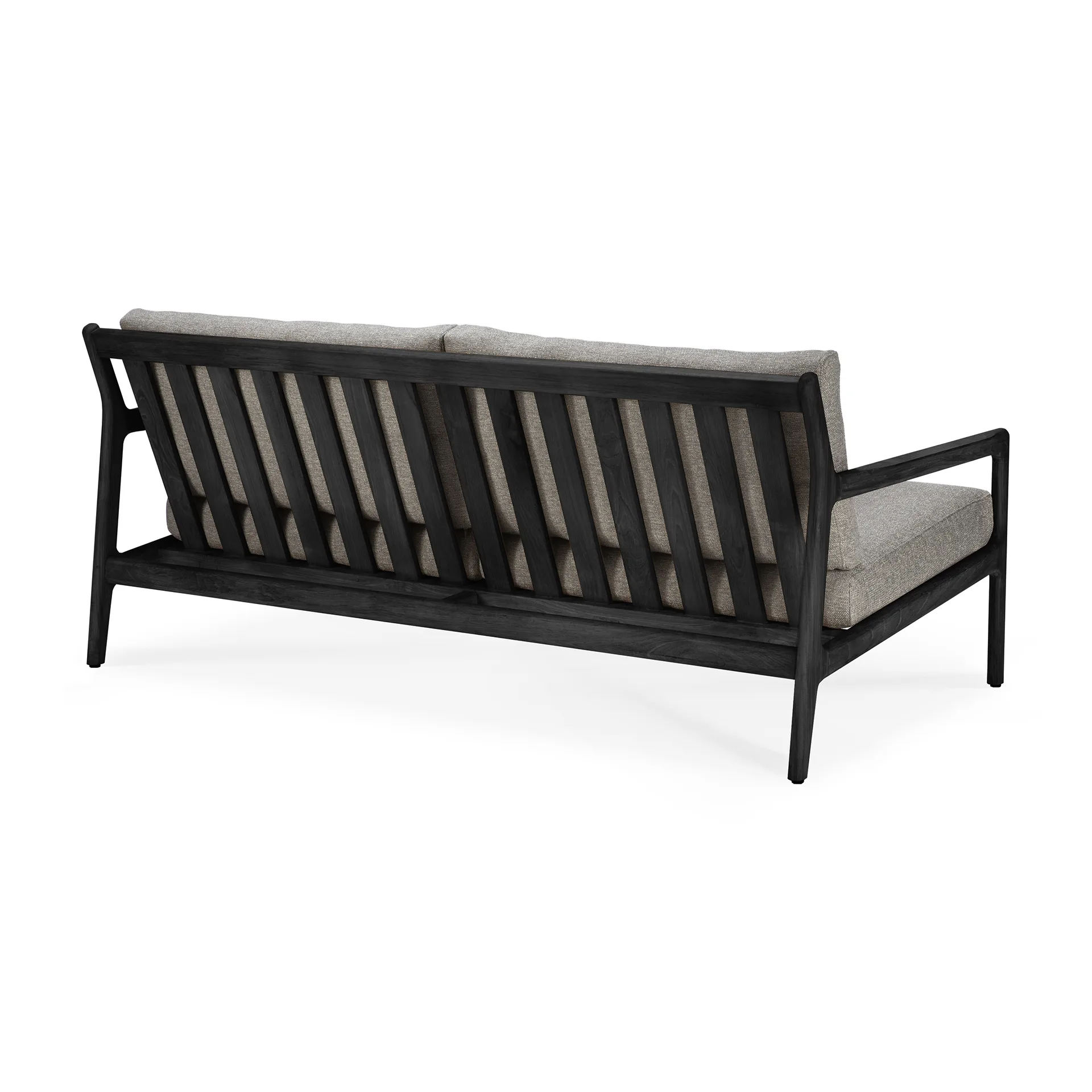 Jack outdoor sofa 2-seter svartbeiset teak, Mocha Ethnicraft