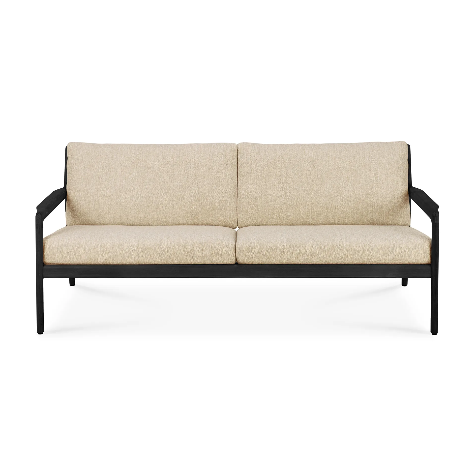 Jack outdoor sofa 2-seter svartbeiset teak, Natural Ethnicraft