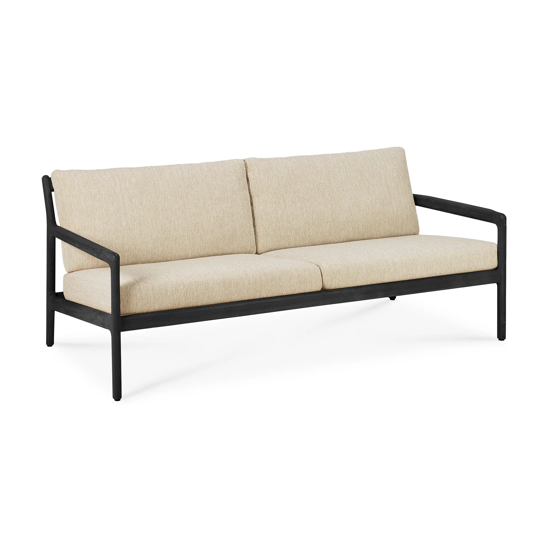 Jack outdoor sofa 2-seter svartbeiset teak, Natural Ethnicraft
