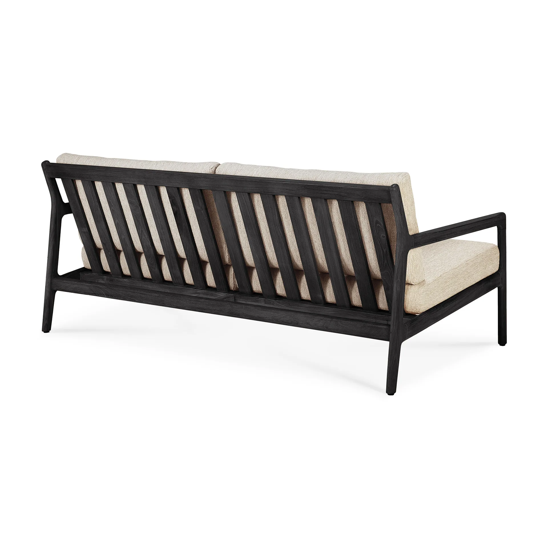 Jack outdoor sofa 2-seter svartbeiset teak, Natural Ethnicraft