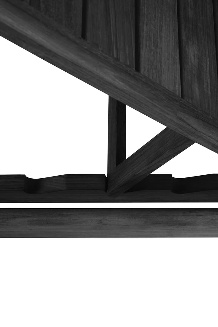 Jack outdoor solseng svartbeiset teak, Ekskl. pute Ethnicraft
