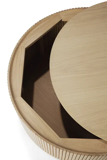 Mahogany Roller Max salongbord - Eik, Ø80 cm - Ethnicraft