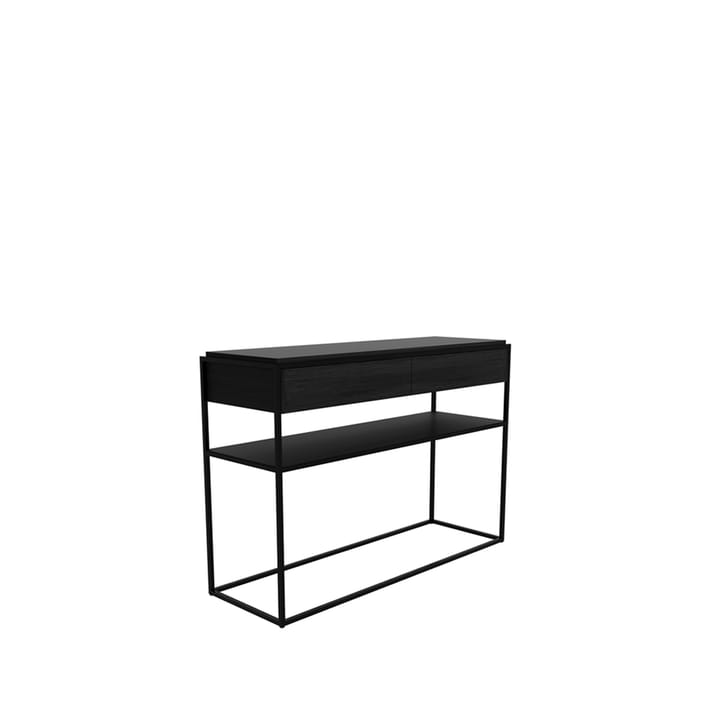 Monolit konsollbord 122 x 40 cm, Oak black-Black Ethnicraft