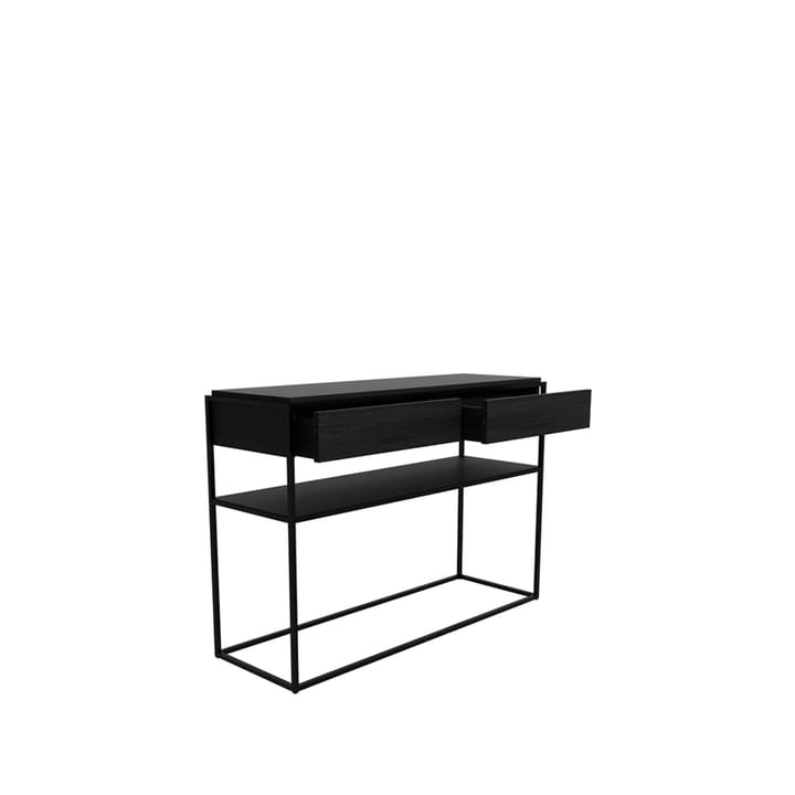 Monolit konsollbord 122 x 40 cm, Oak black-Black Ethnicraft