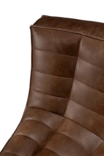 N701 hjørnemodul avrundet 45° - Lær Chestnut - Ethnicraft