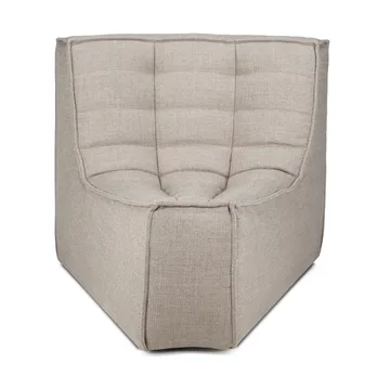 N701 hjørnemodul avrundet 45° - Stoff Ecru beige - Ethnicraft