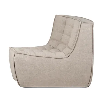 N701 hjørnemodul avrundet 45° - Stoff Ecru beige - Ethnicraft