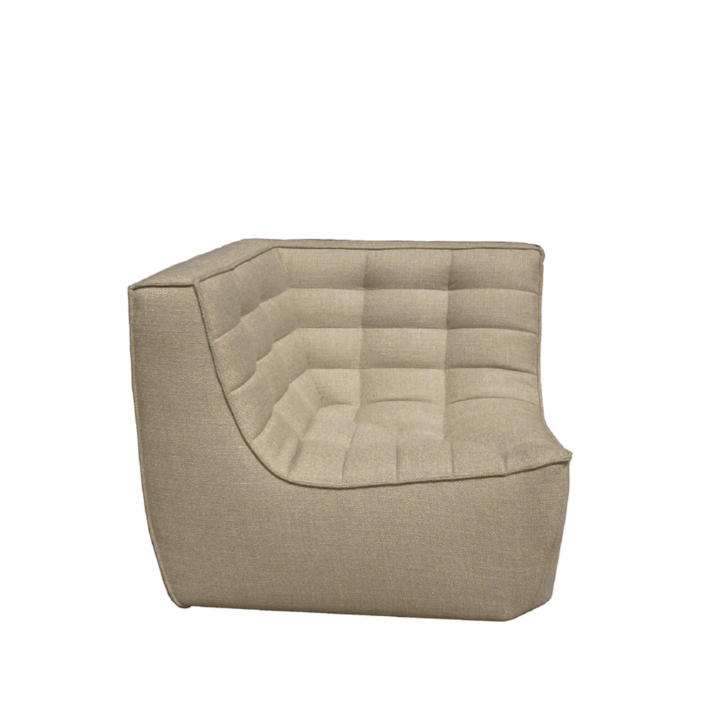 Bilde av Ethnicraft N701 hjørnemodul rett Stoff beige