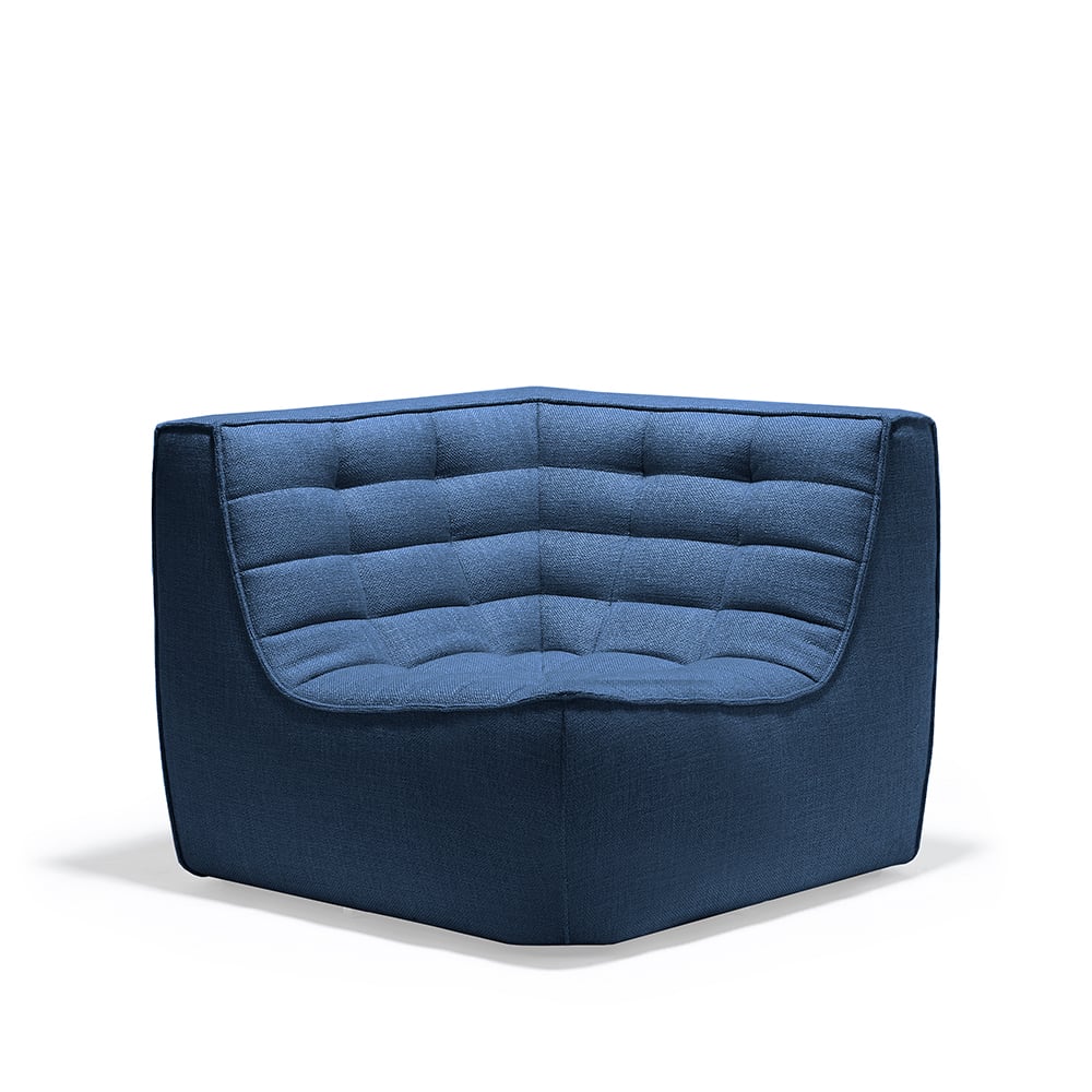 Bilde av Ethnicraft N701 hjørnemodul rett Stoff blue