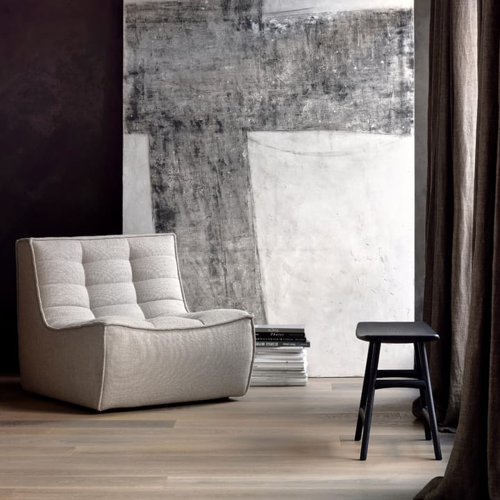 N701 hjørnemodul rett, Stoff dark grey Ethnicraft