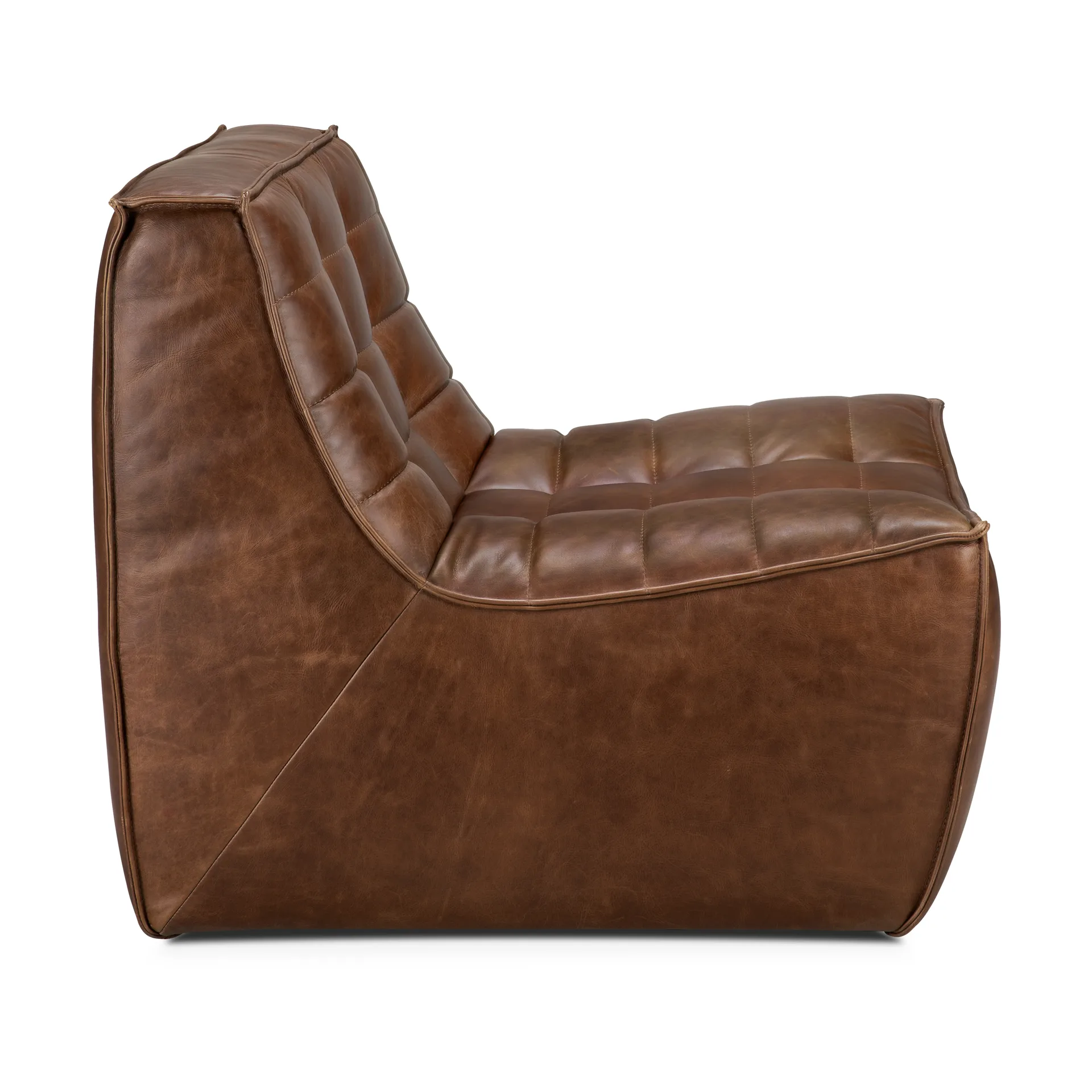 N701 lenestol, Lær Chestnut Ethnicraft