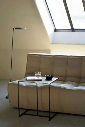 N701 modulhjørnesofa med avrundet hjørne, stoff Beige, 330x260 cm - Ethnicraft