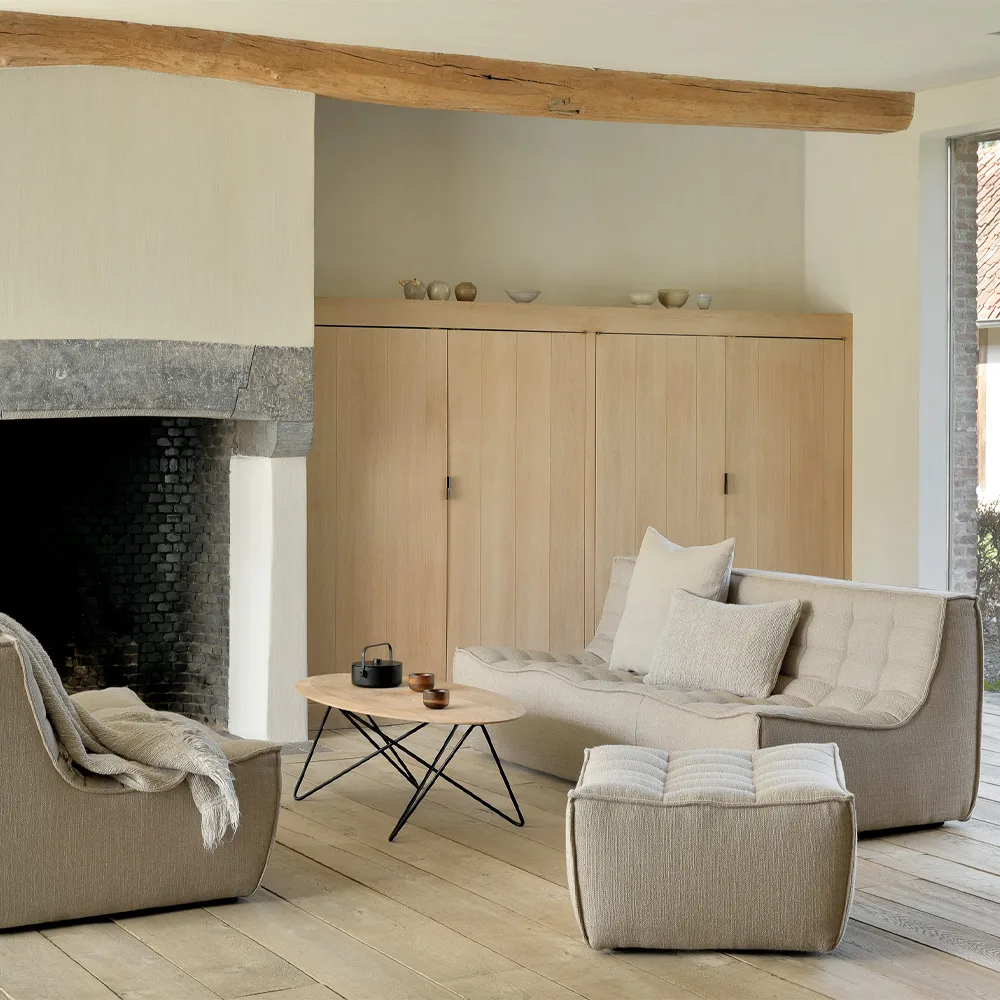 N701 puff 70 x 70 cm, Blå Ethnicraft