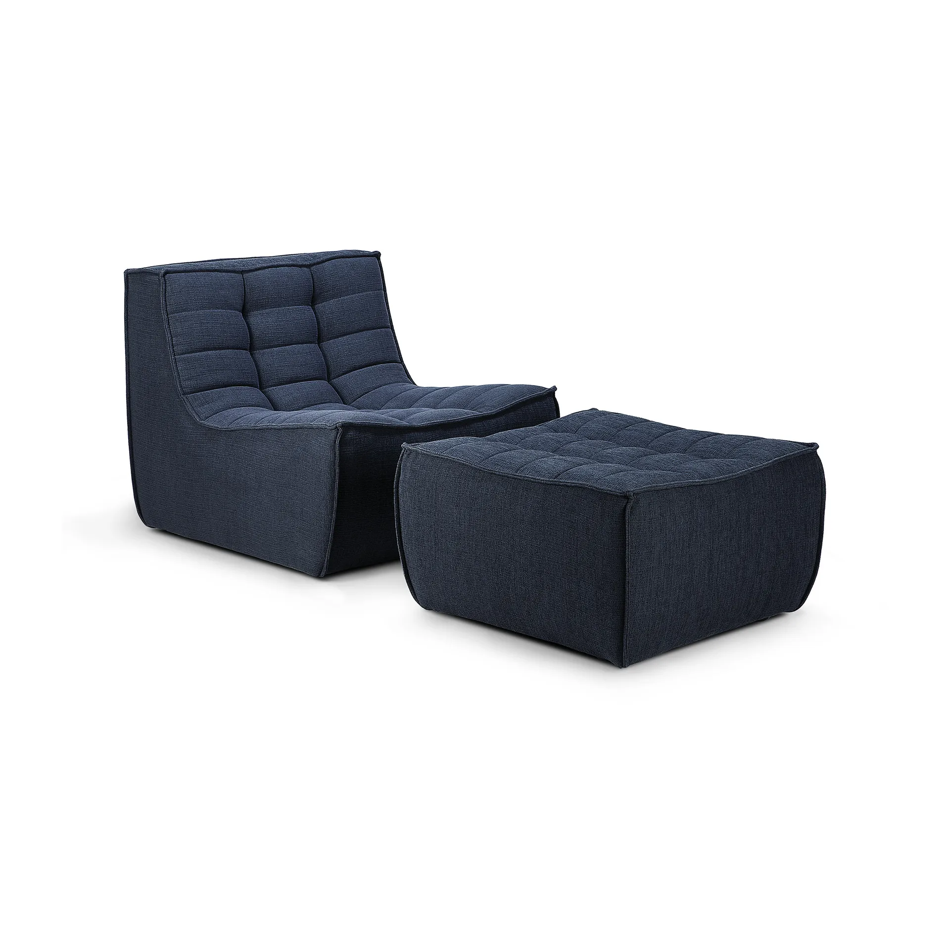 N701 puff 70 x 70 cm, Graphite (blågrå) Ethnicraft