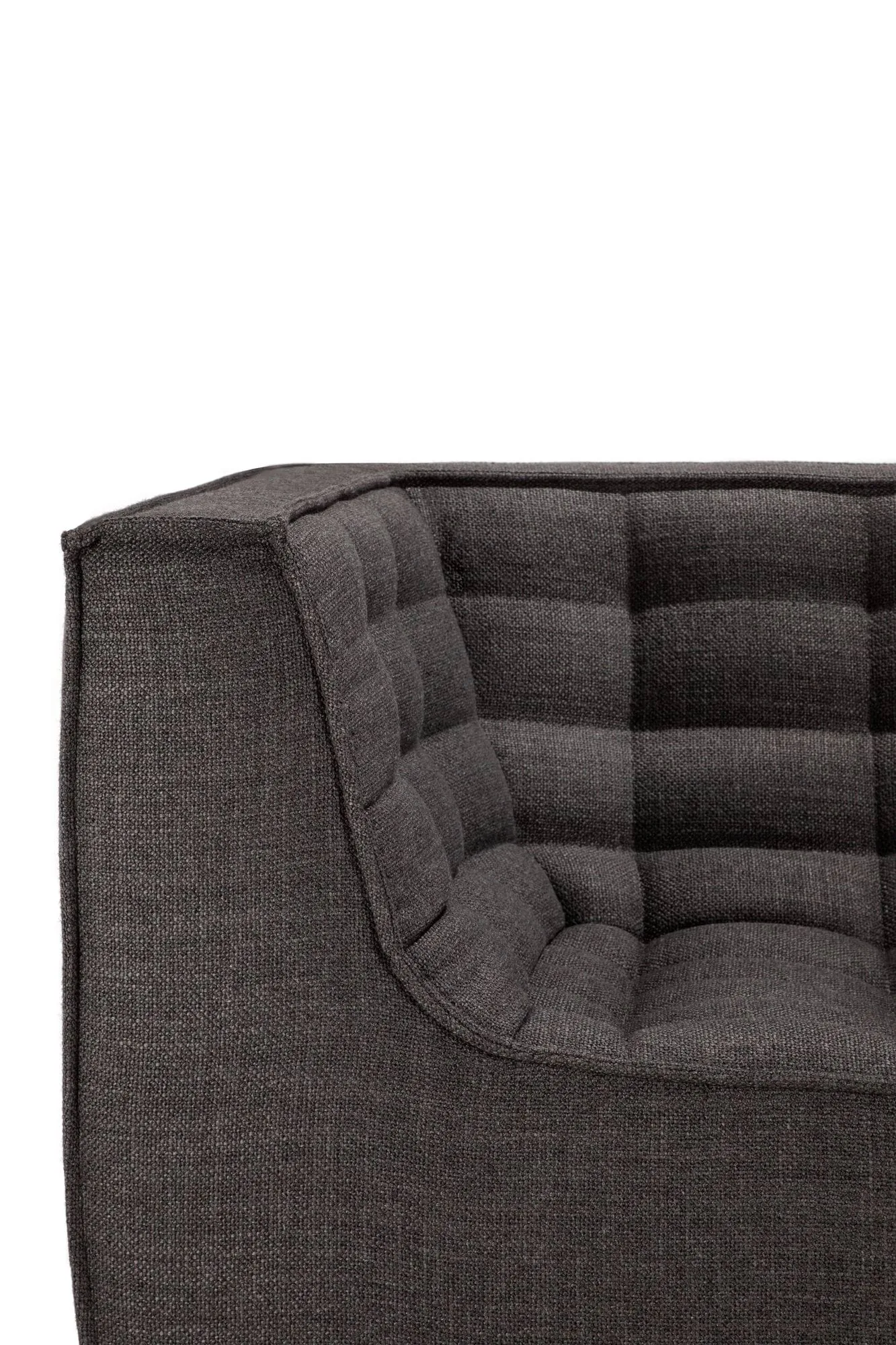 N701 sofa 2-seter, Dark grey, med armlener Ethnicraft