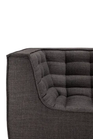 N701 sofa 2-seter - Dark grey, med armlener - Ethnicraft