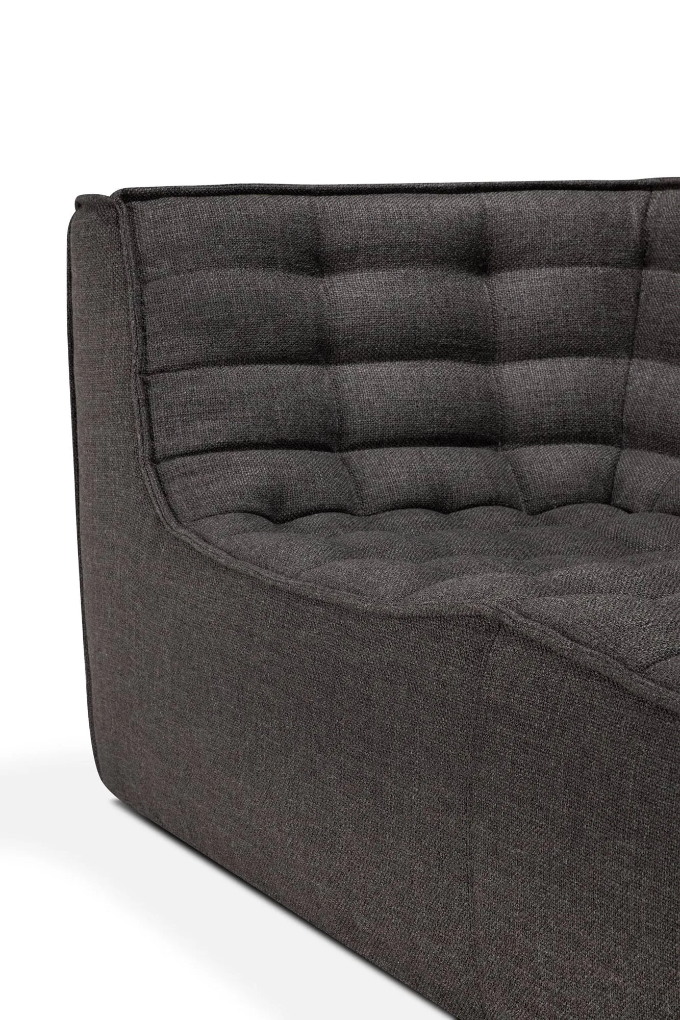 N701 sofa 2-seter, Dark grey, med armlener Ethnicraft