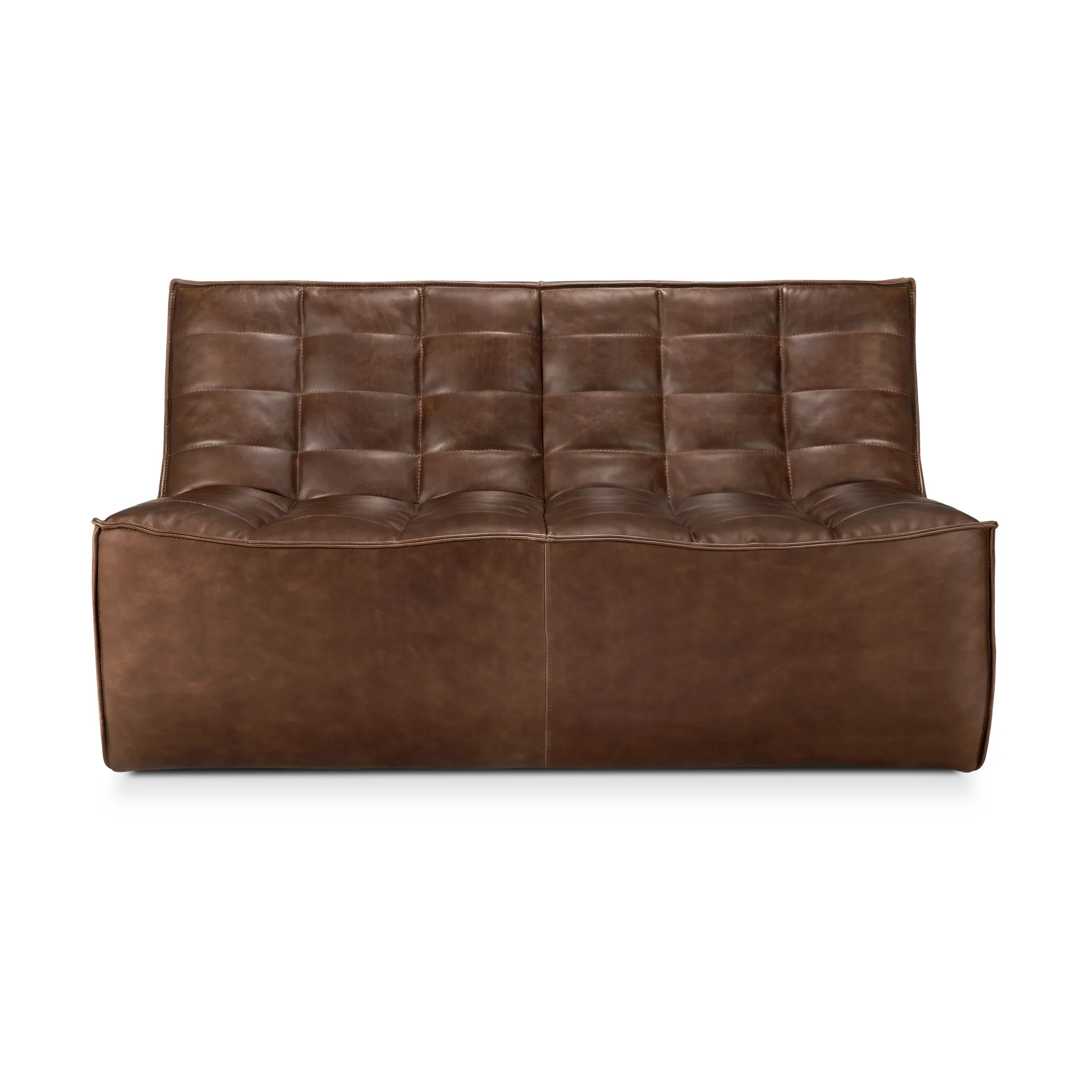 N701 sofa 2-seter, Lær Chestnut Ethnicraft
