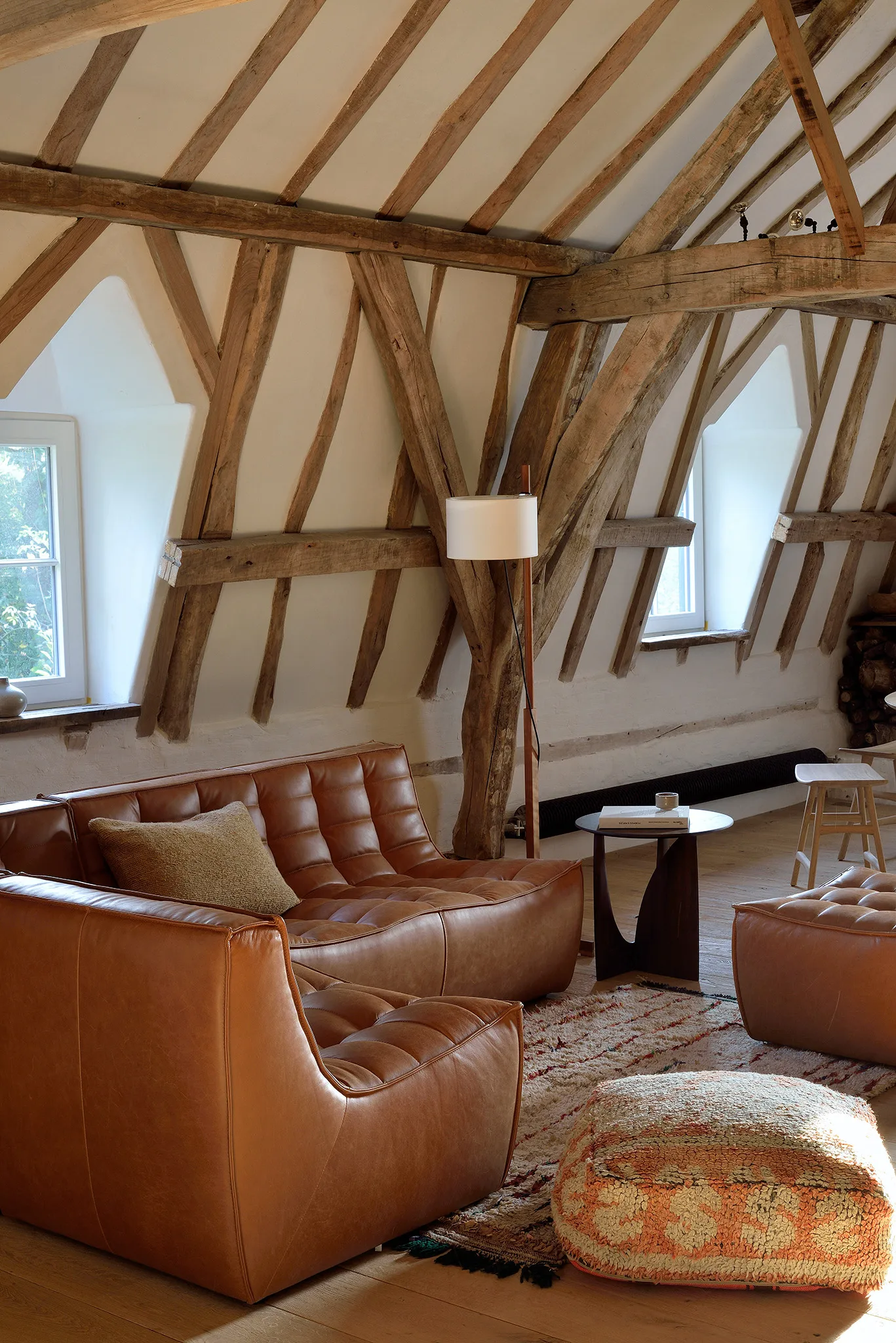 N701 sofa 2-seter, Skinn Old Saddle brown Ethnicraft