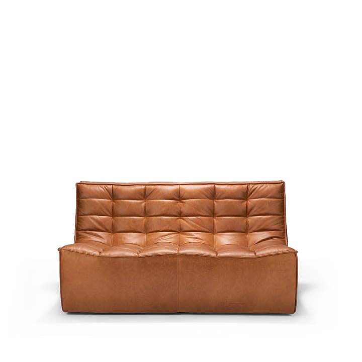 N701 sofa 2-seter - Skinn Old Saddle brown - Ethnicraft