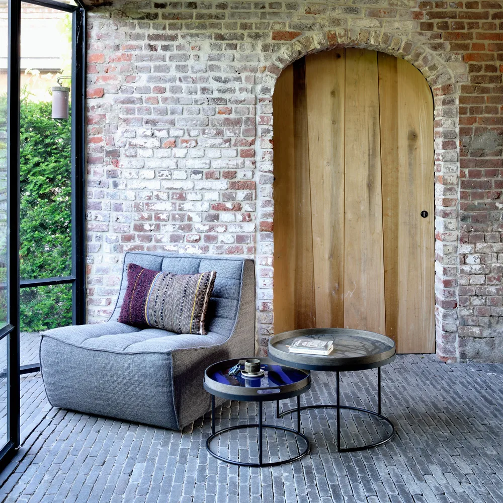 N701 sofa 2-seter, Stoff dark grey Ethnicraft