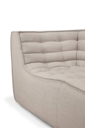 N701 sofa 3-seter - Beige, med armlener - Ethnicraft