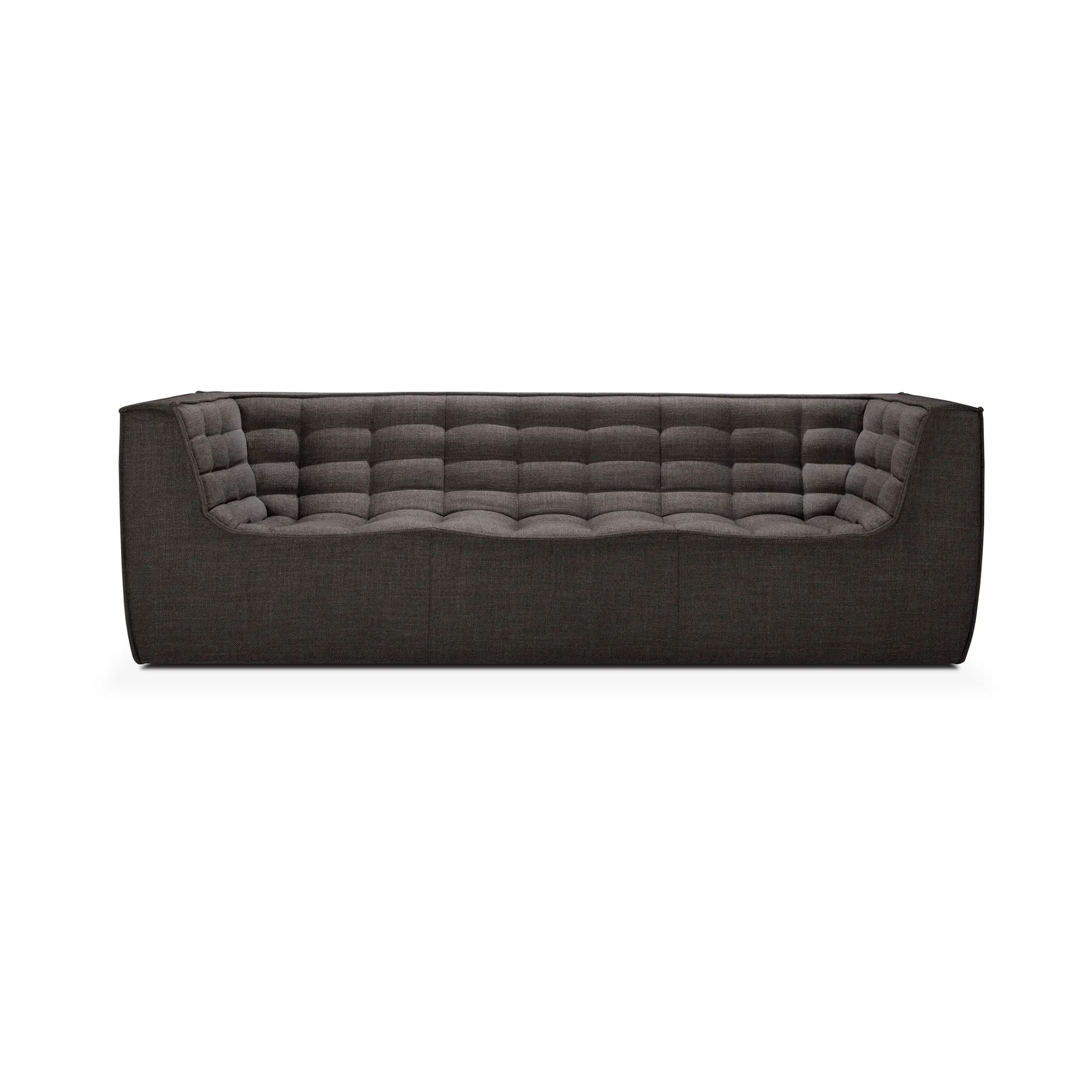 N701 sofa 3-seter, Dark grey, med armlener Ethnicraft