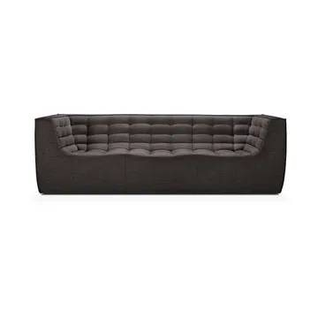 N701 sofa 3-seter - Dark grey, med armlener - Ethnicraft