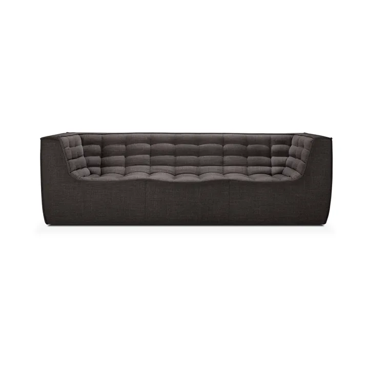 N701 sofa 3-seter - Dark grey, med armlener - Ethnicraft
