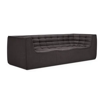 N701 sofa 3-seter - Dark grey, med armlener - Ethnicraft