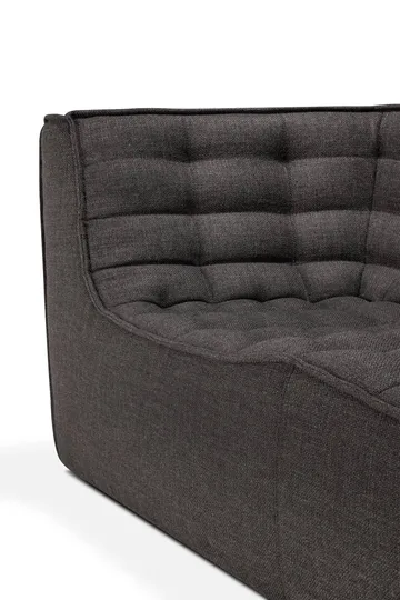 N701 sofa 3-seter - Dark grey, med armlener - Ethnicraft