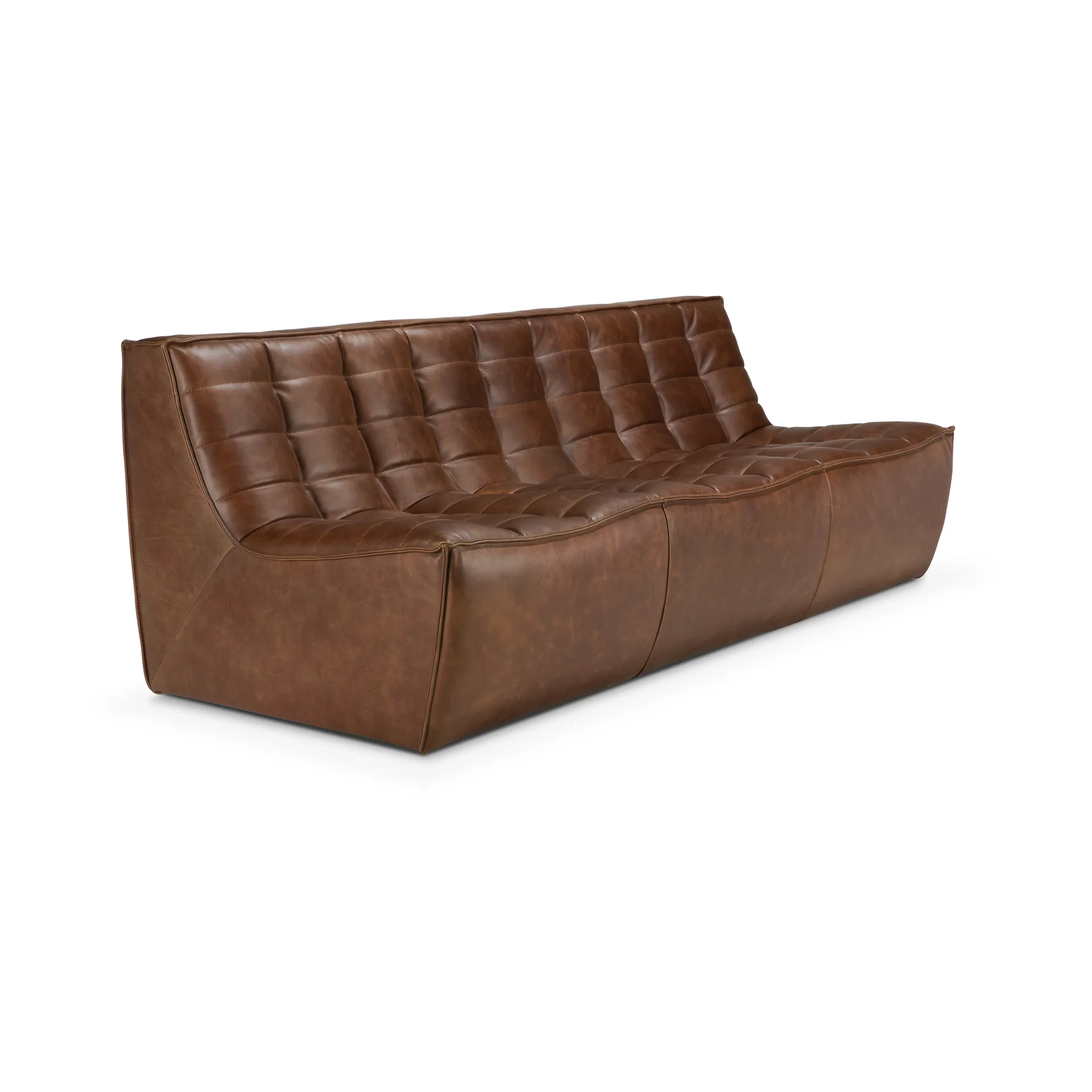N701 sofa 3-seter, Lær Chestnut Ethnicraft
