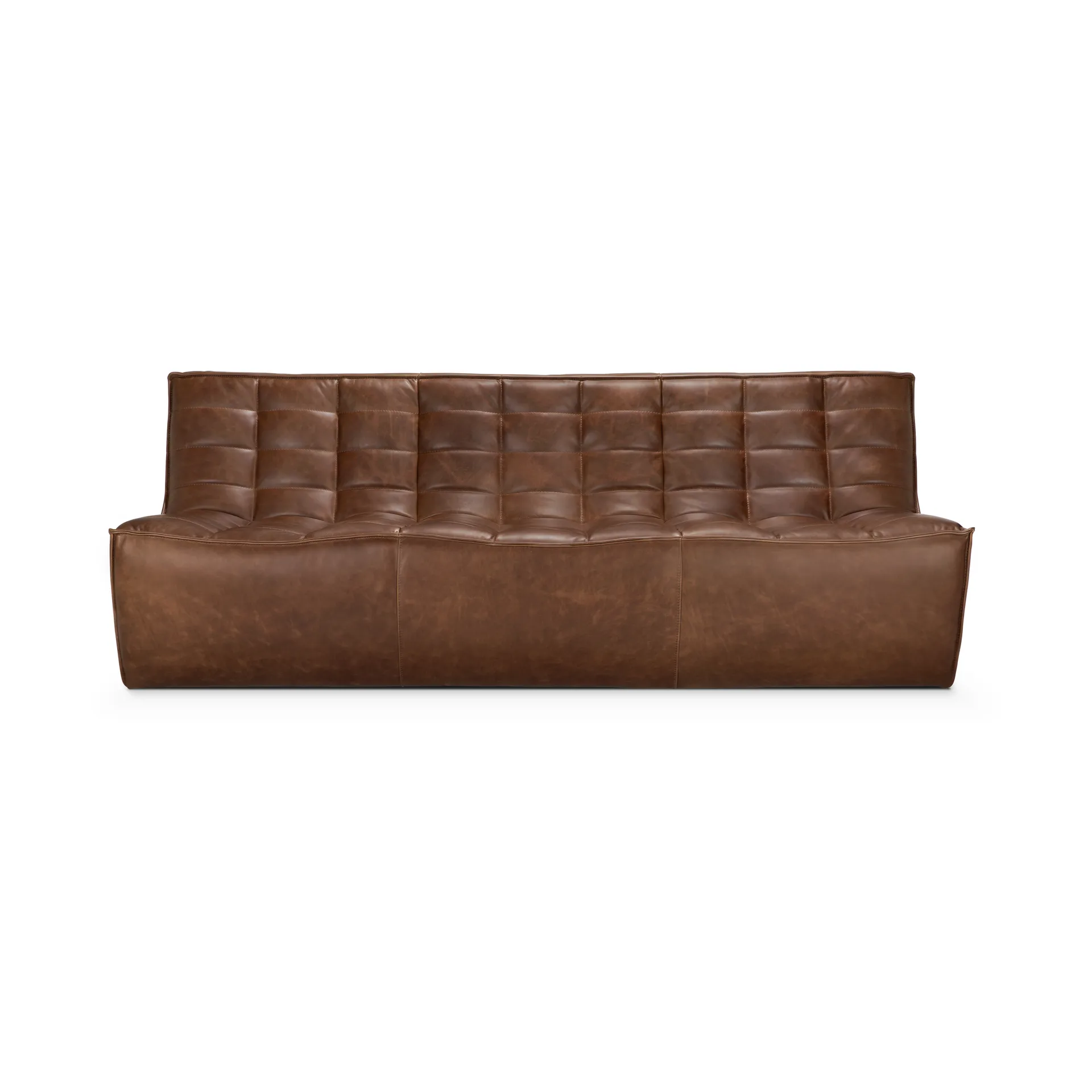 N701 sofa 3-seter, Lær Chestnut Ethnicraft