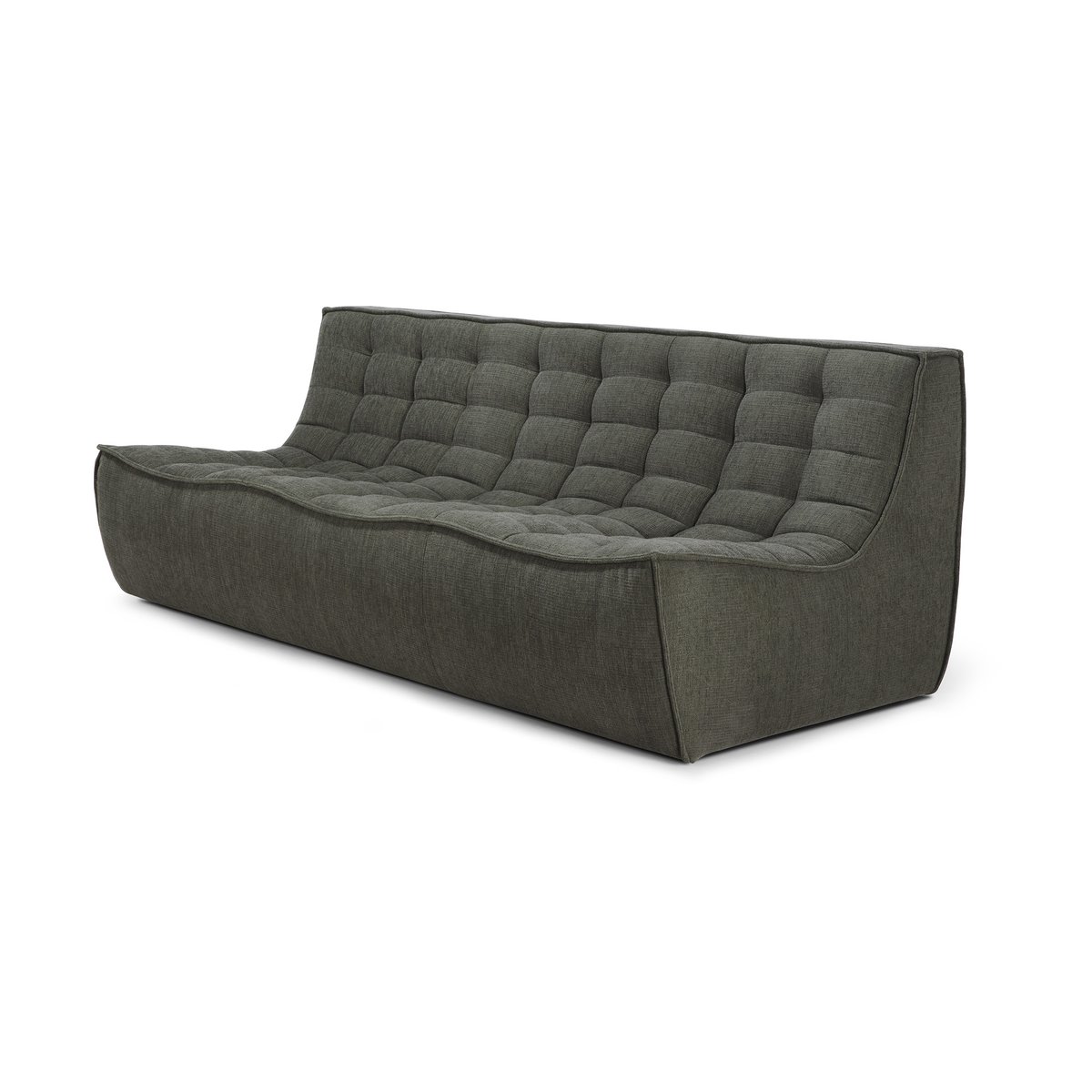 Ethnicraft N701 sofa 3-seter Moss Eco fabric | Skandinavisk Design | Sofaer | Grønn