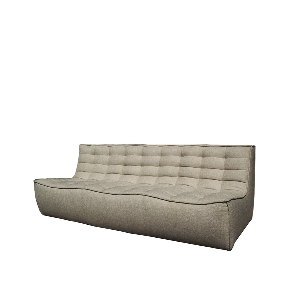 Ethnicraft N701 sofa 3-seter Stoff beige