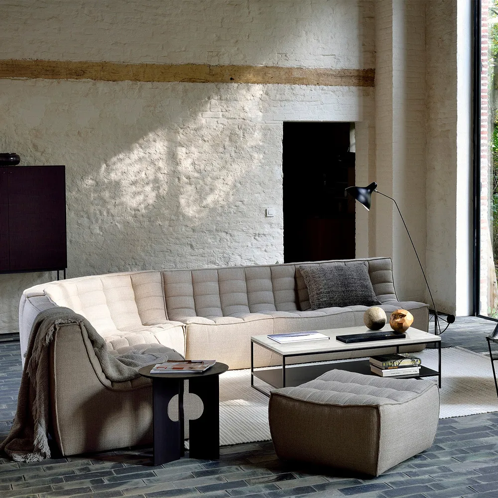 N701 sofa 3-seter, Stoff beige Ethnicraft