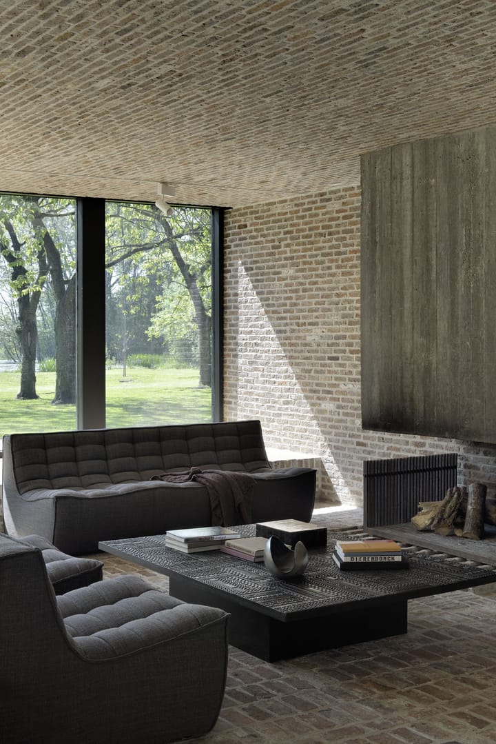 N701 sofa 3-seter, Stoff dark grey Ethnicraft
